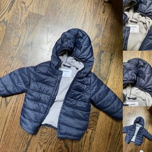 Old navy baby boys 12/18m bear hooded fall  puffer jacket